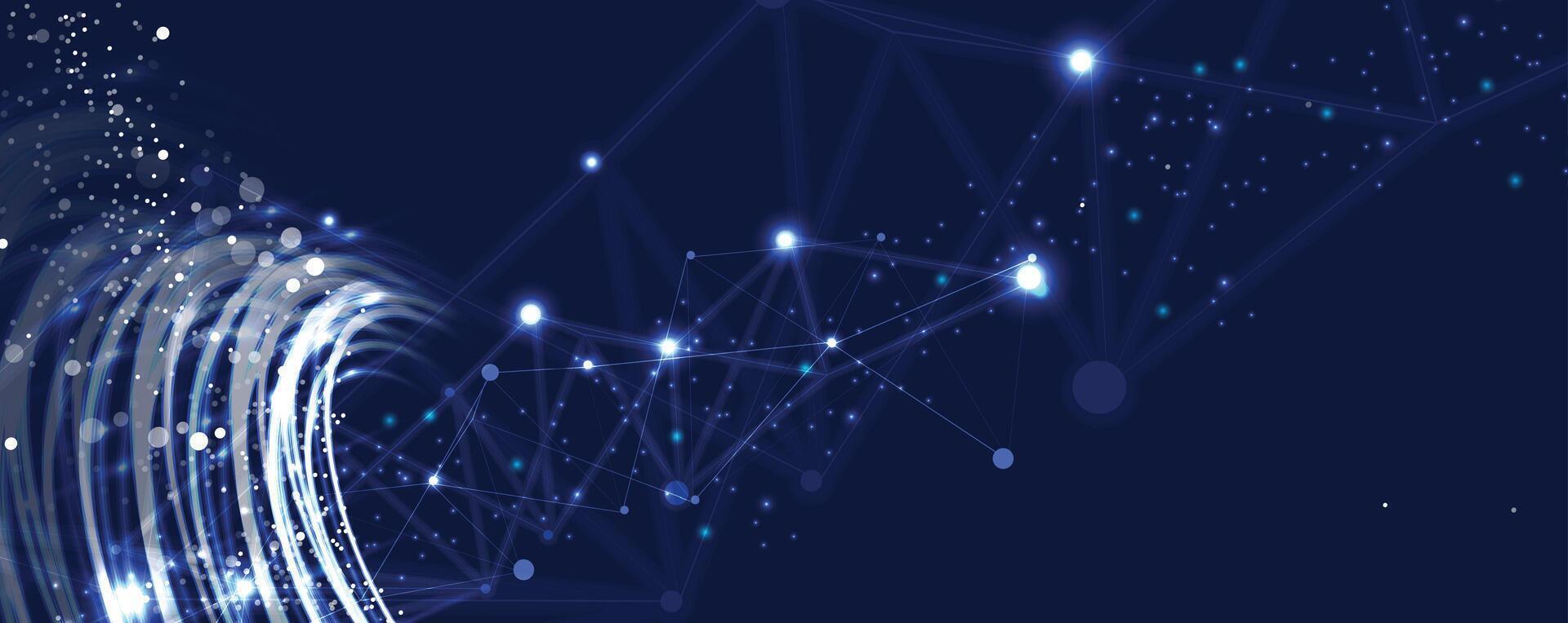 Abstract design with data connections vector