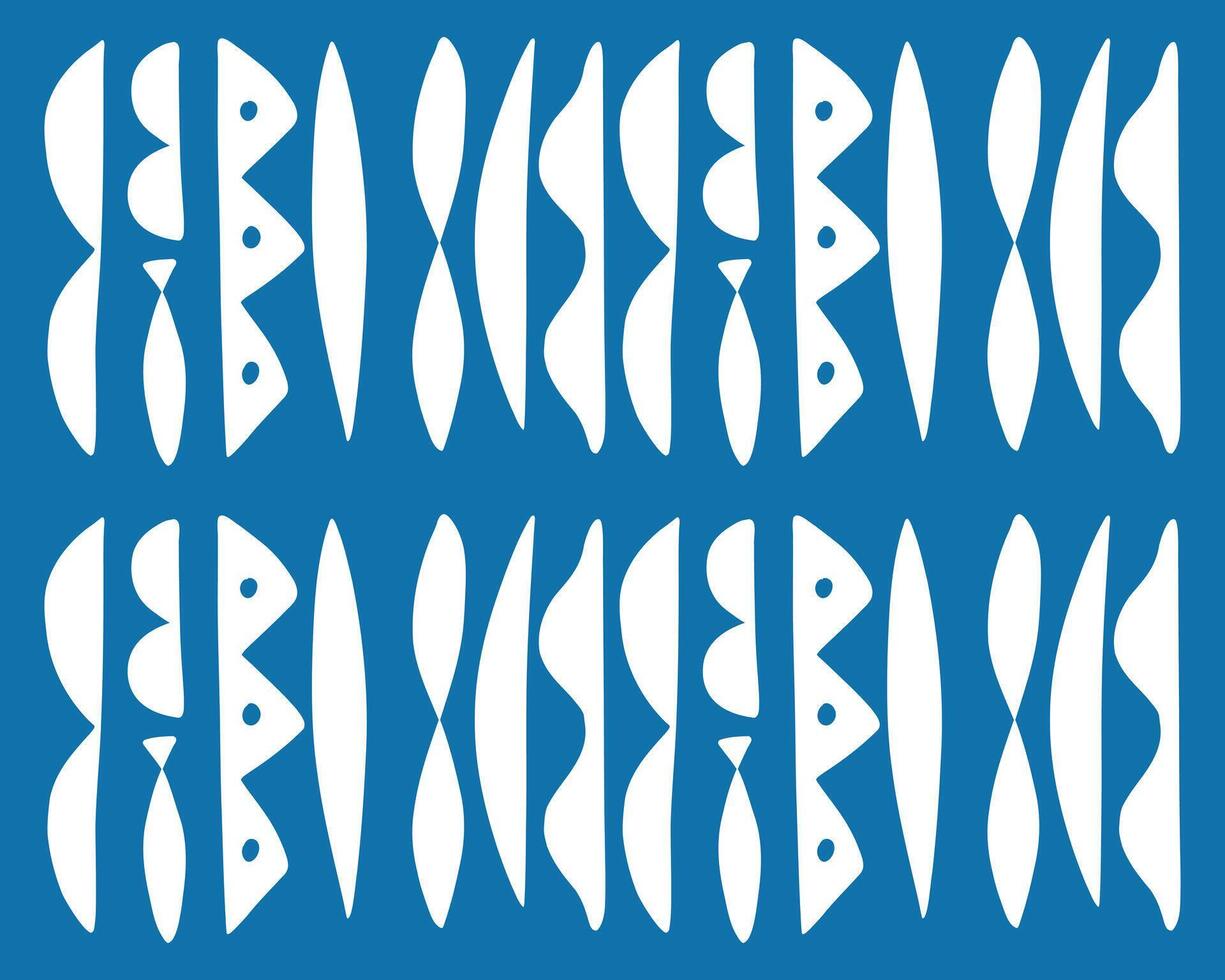 vintage abstract shape blue pattern background paper print art fabric textile layout banner backdrop editable vector