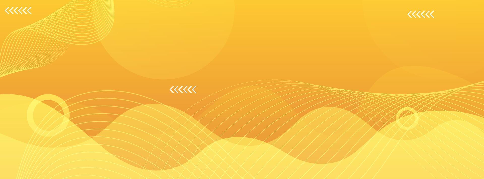 Golden yellow abstract wave background with elegant flowing lines, creating a warm and professional look. Perfect for business templates, banners, and elegant designs. vector