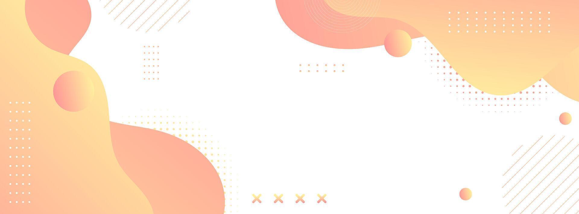 Minimalist orange gradient abstract background with soft waves and fluid shapes. Ideal for web banners, business templates, flyers, and creative projects. vector