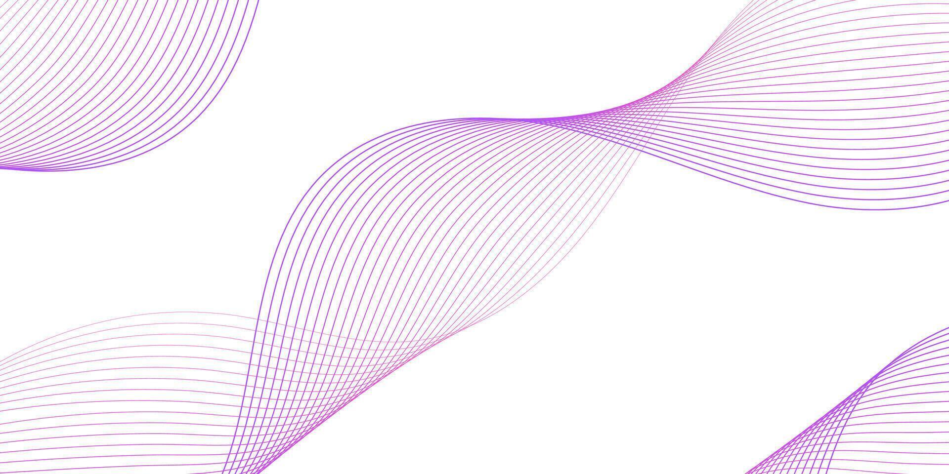 Abstract modern background with purple wave lines and smooth gradient. vector