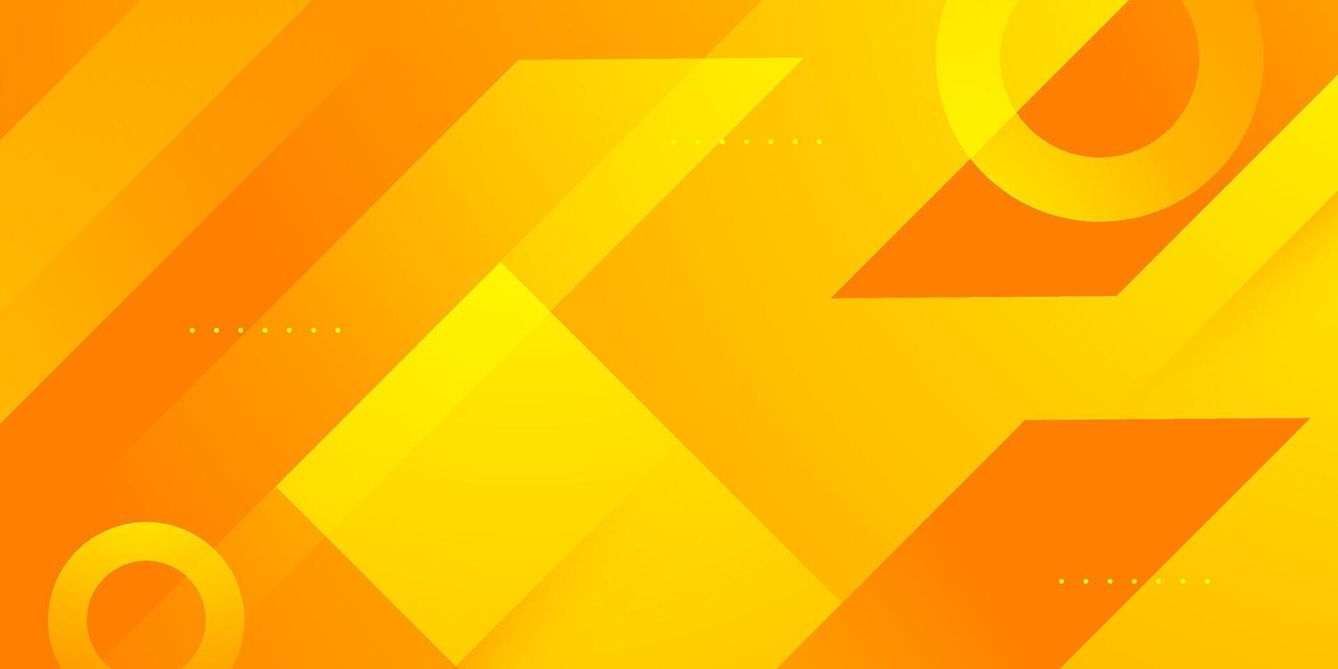 Abstract colorful orange banner background. Simple abstract geometric background with simple patter overlap design. vector