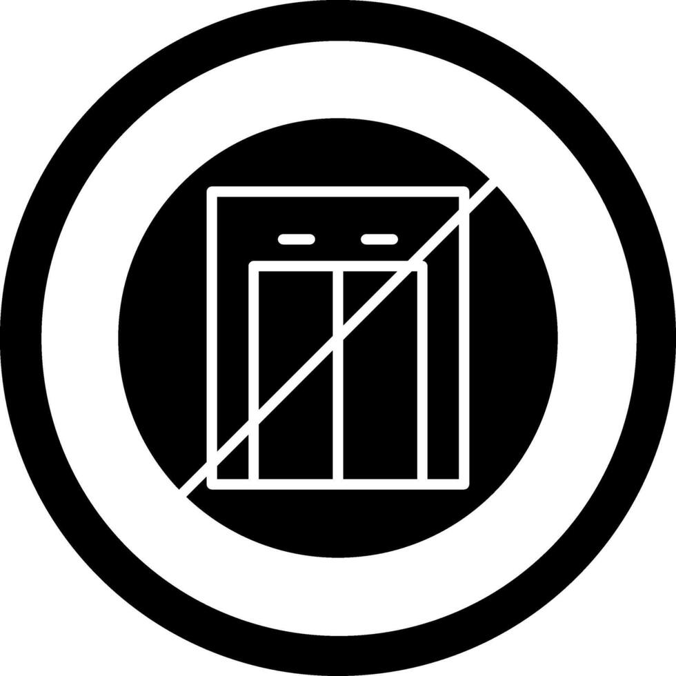 No Elevator Minimal Graphic Visual Element vector