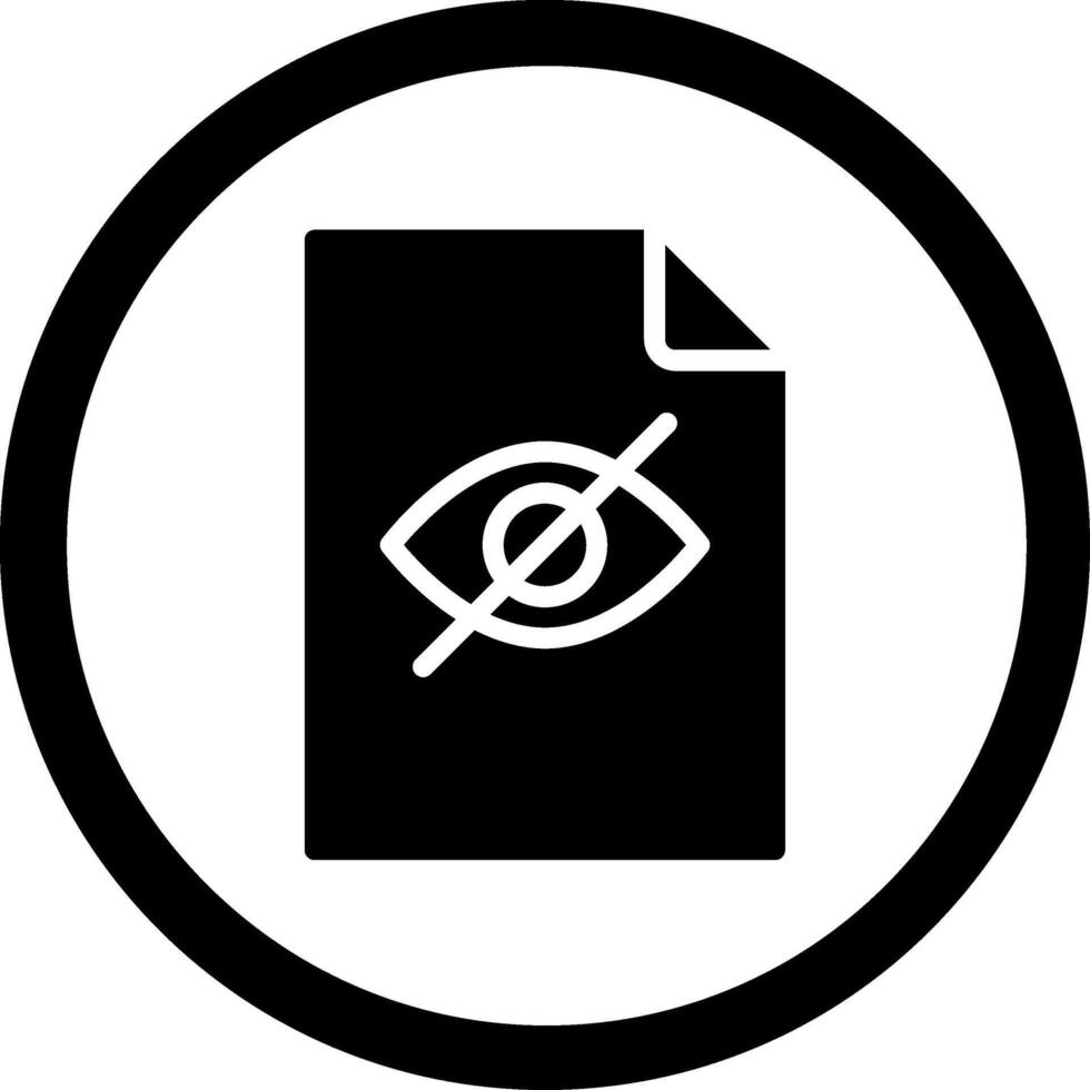 Hidden File User Interface Design Mark vector