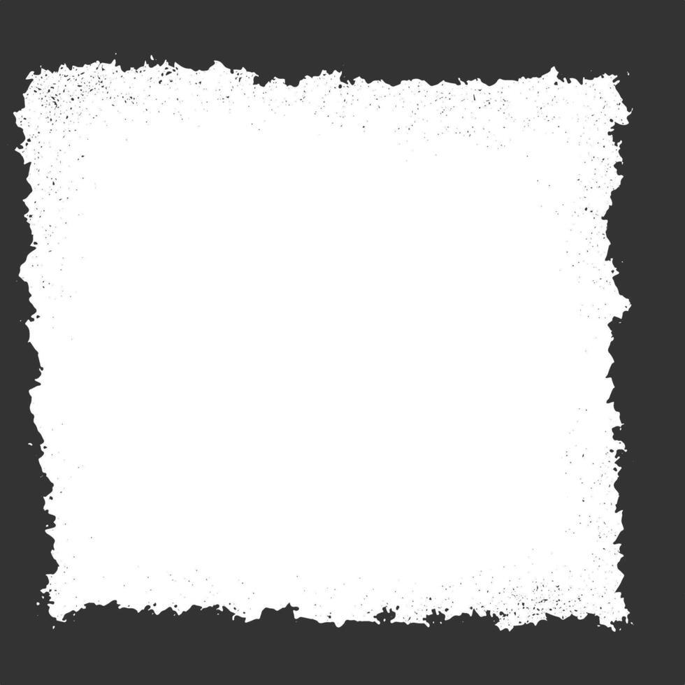 a white square frame on a black background vector