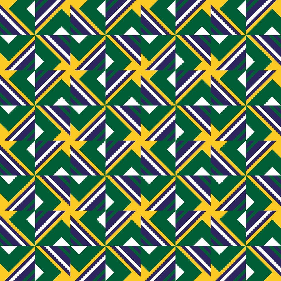 Geometric Abstract Repeating Shape Pattern with Diamond and Chevron Element vector