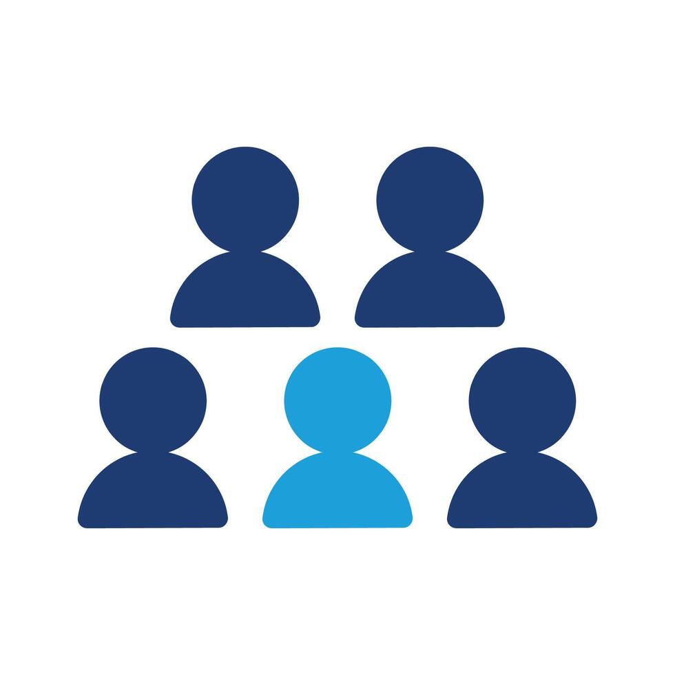 group colored icon design good for web or mobile app vector