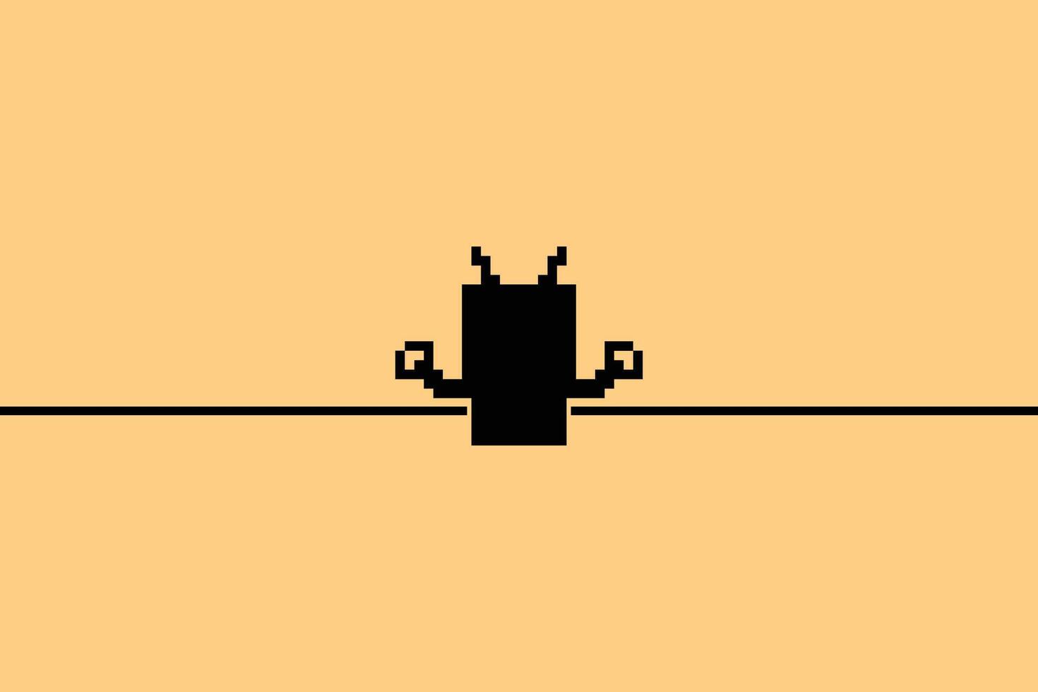 Pixel art robot chat bot AI with blank background tech robotic machine. vector