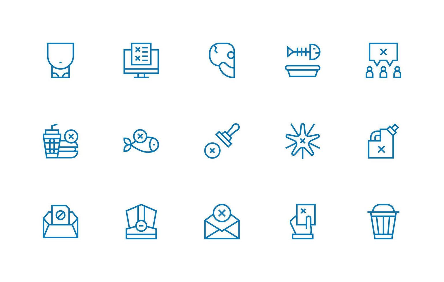 Collection of various concept icons vector
