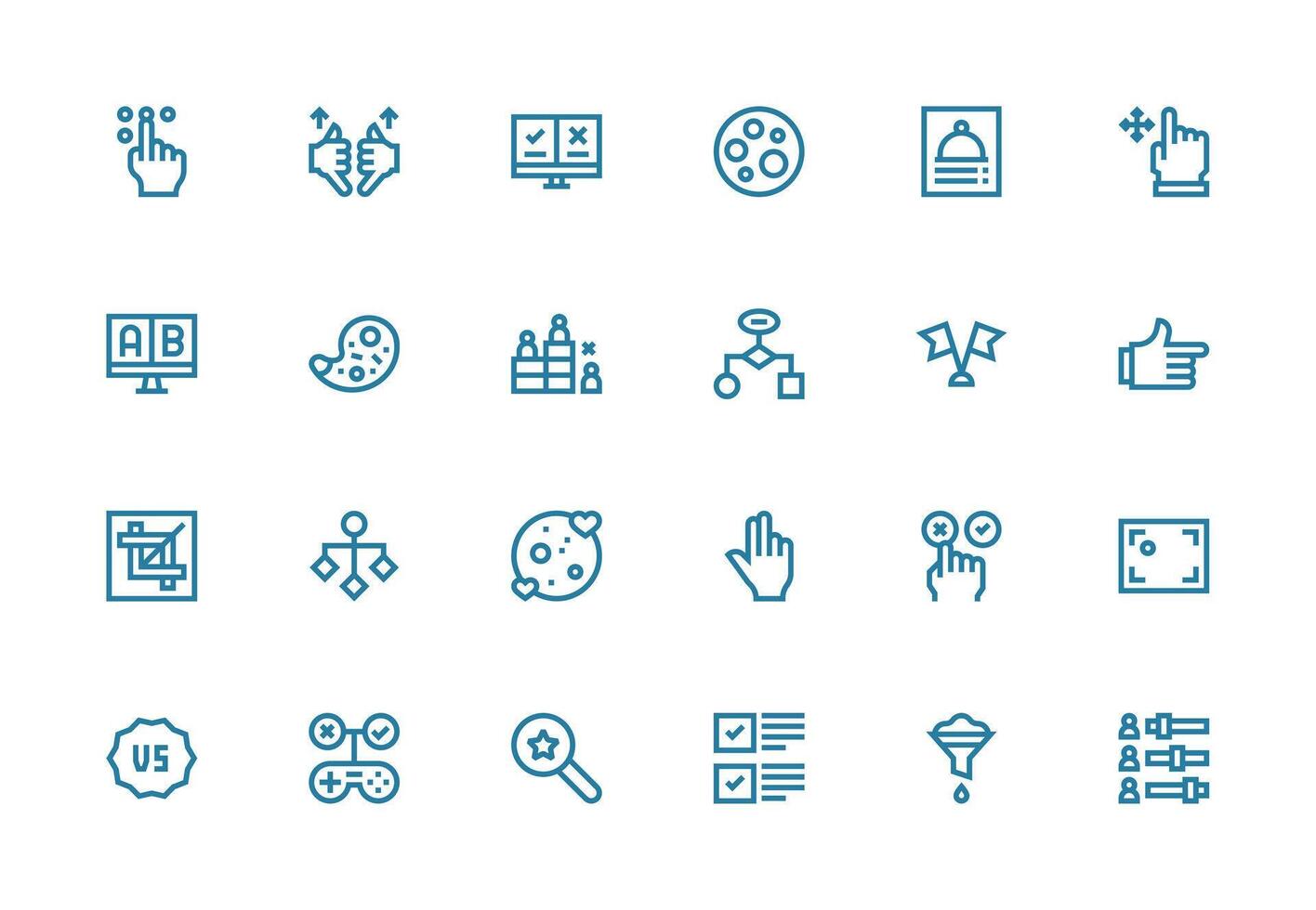 24 Thick Line Line Style Icons from Selection Collection Core Icon Collection for Daily Tasks vector