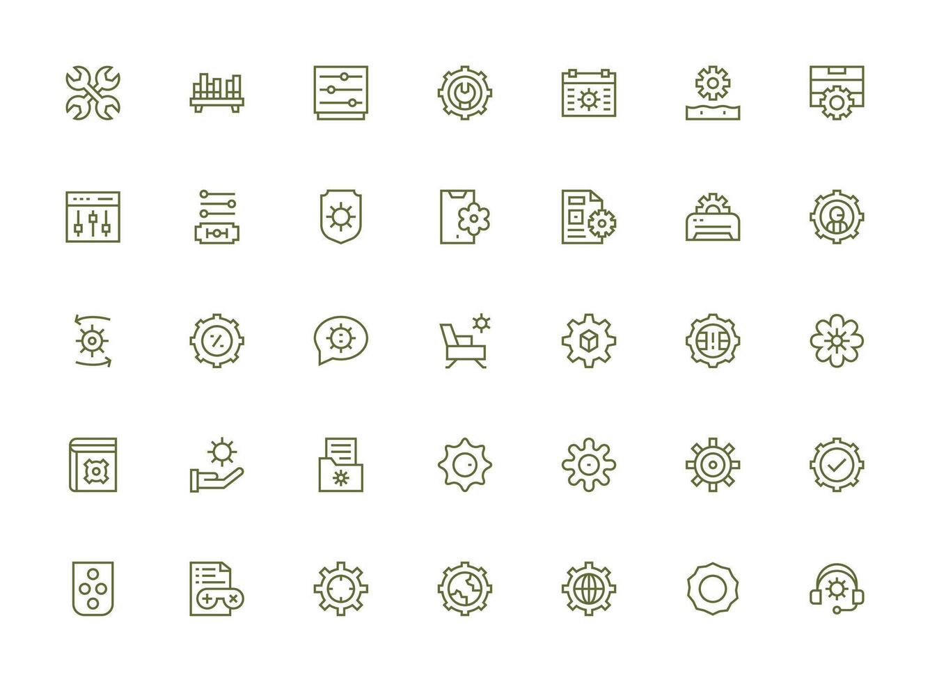 Collection of UI design vector icons