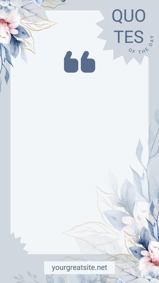 Quotes of the Day Frame Instagram Story template