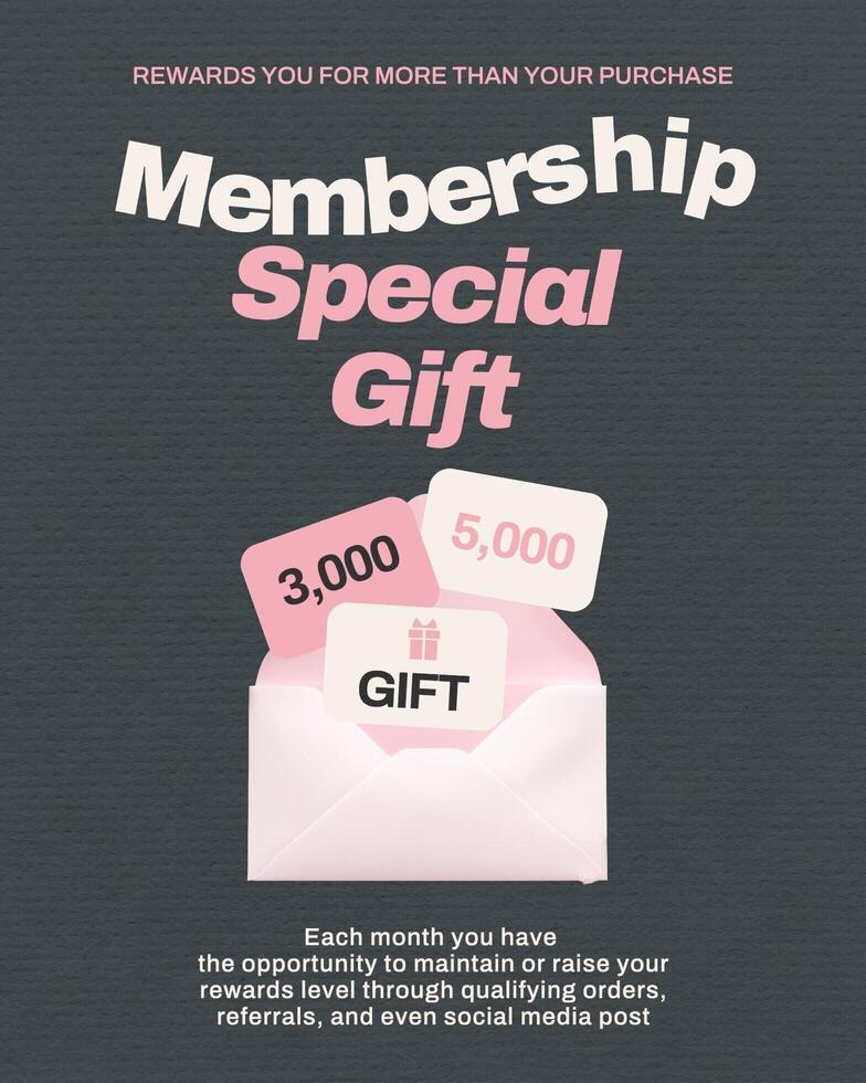 membership program for social media post template