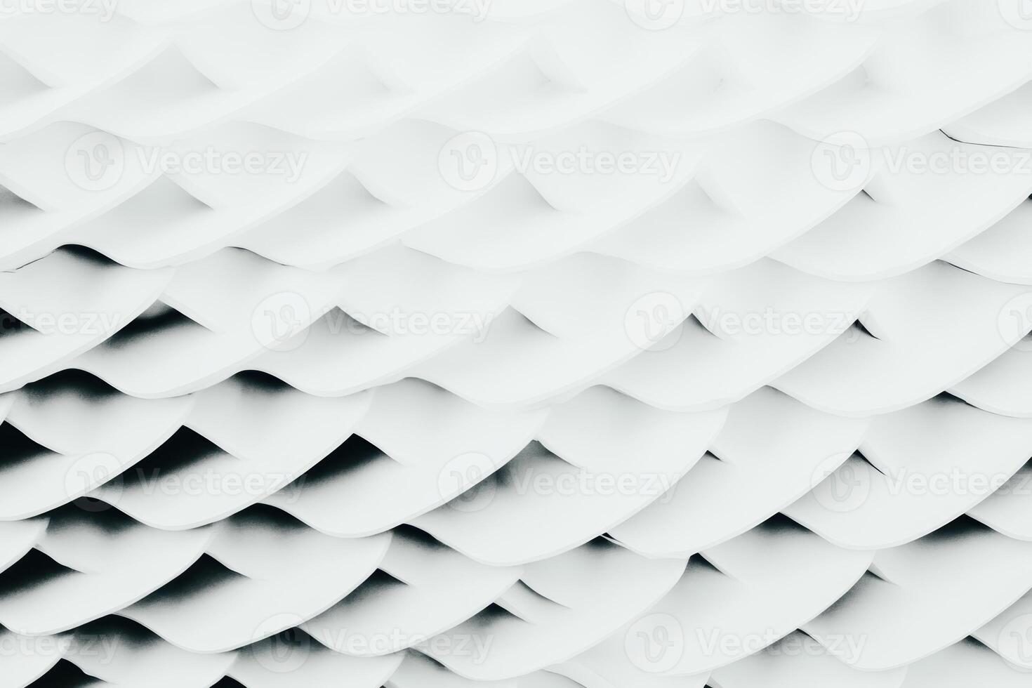 Intricate patterns of white layered texture create a striking visual effect photo