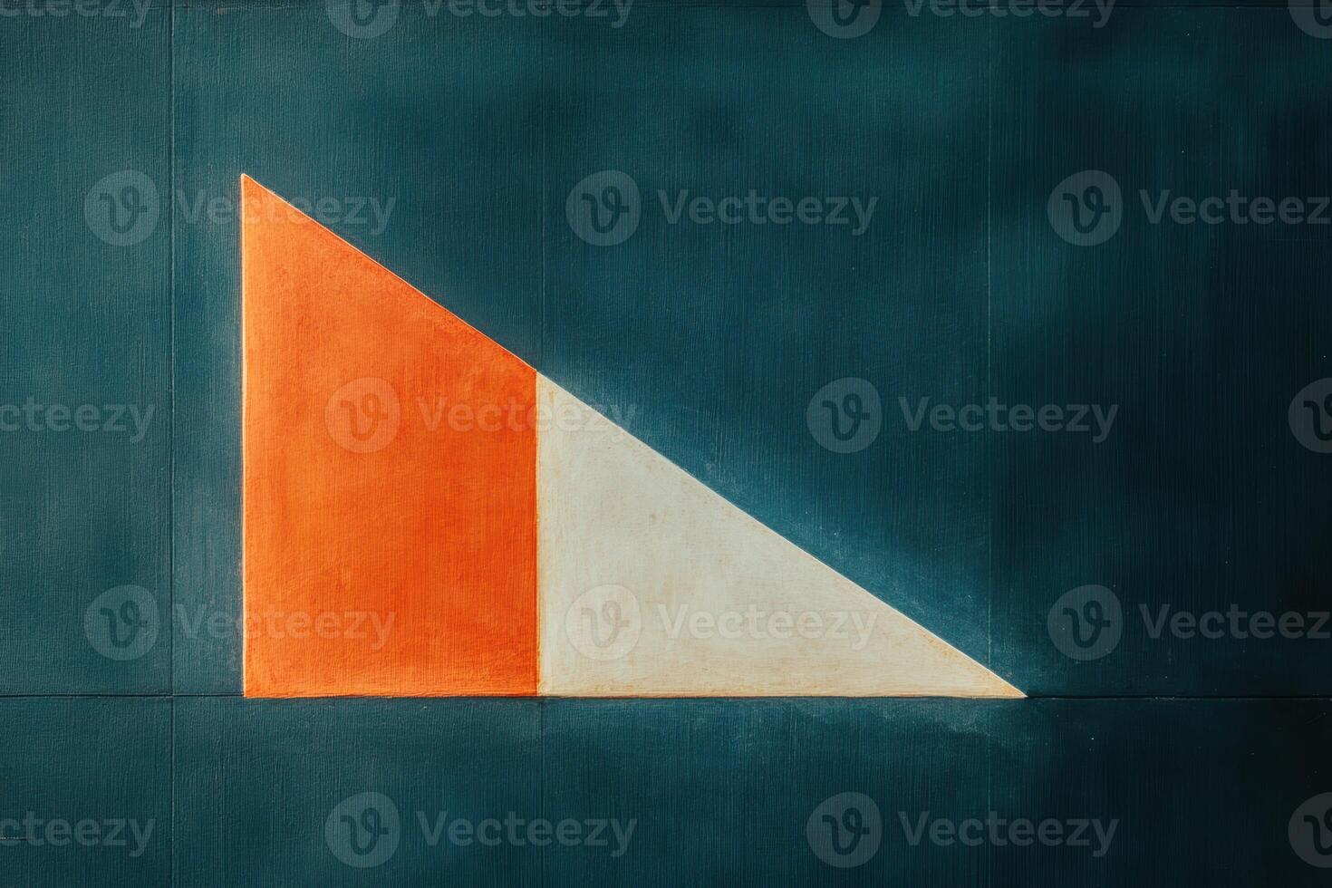 Colorful geometric shapes create a minimalistic artwork on wall photo