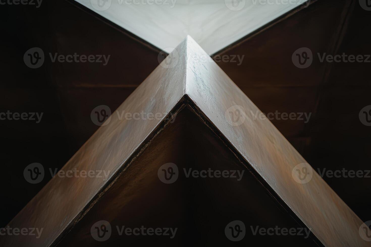 Geometric architectural design featuring a modern concrete structure photo