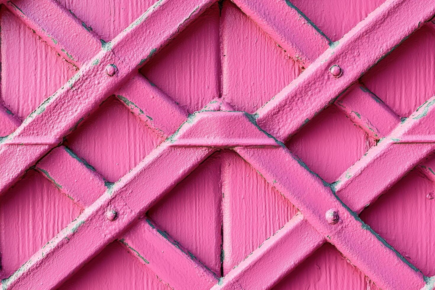 Textured pink lattice design with bold patterns and vibrant color photo