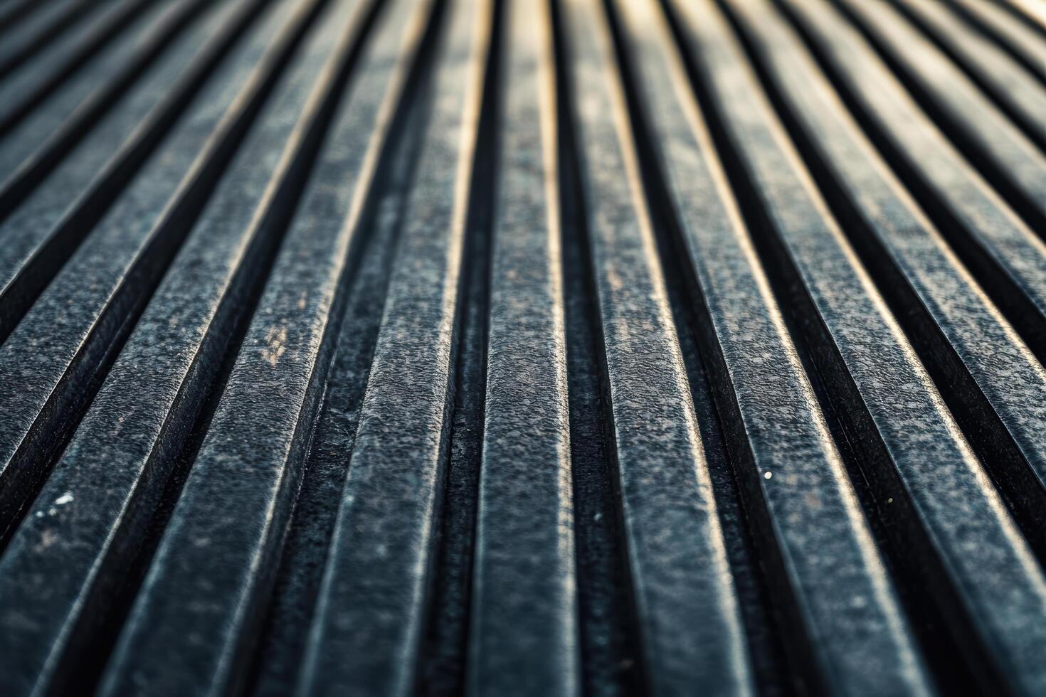 Close-up view of a textured surface showing parallel lines during daylight photo