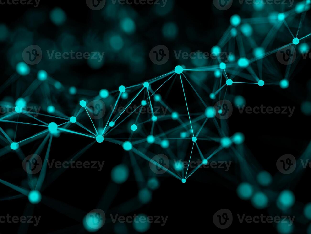 Digital network connections illustrating data flow and technology integration photo