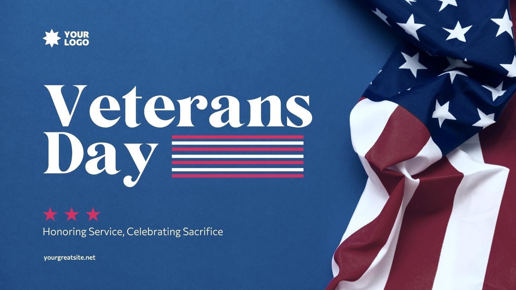 Honoring Veterans Day Presentation Slides template
