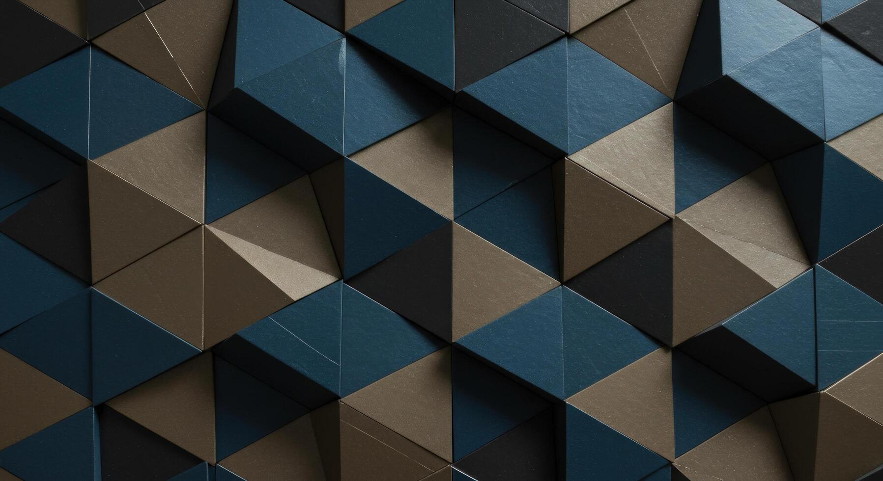 Abstract triangle pattern background texture with geometric design photo