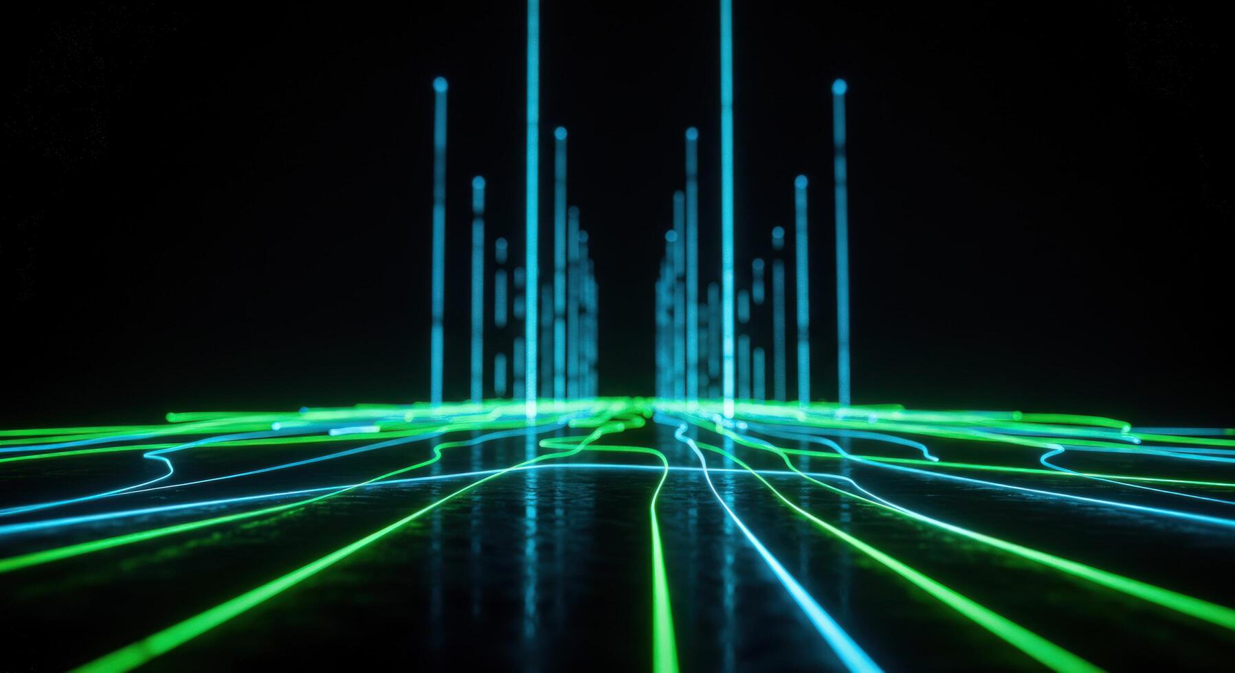 Abstract network connection technology data transfer background photo