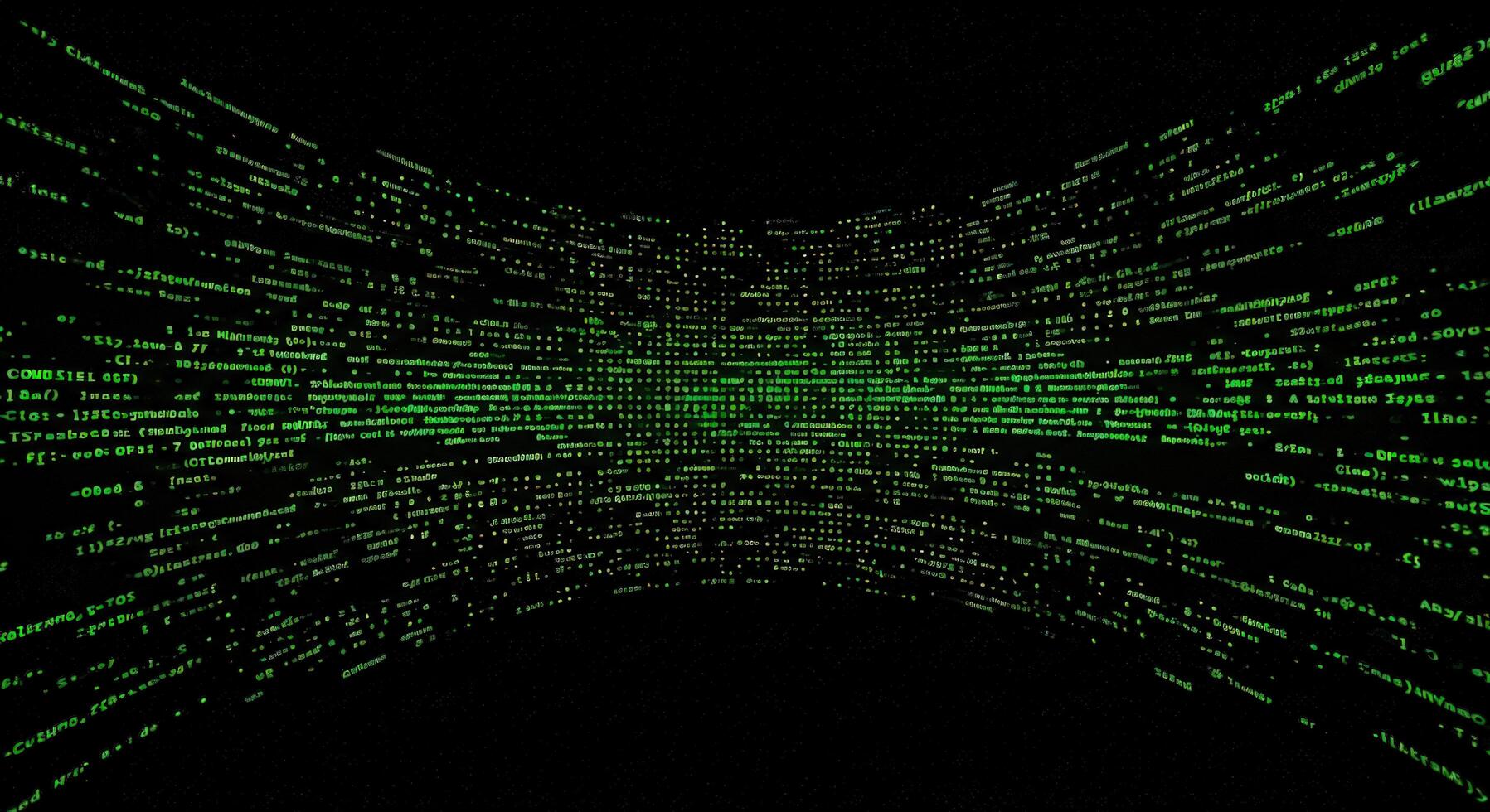 Digital code stream matrix technology abstract background photo