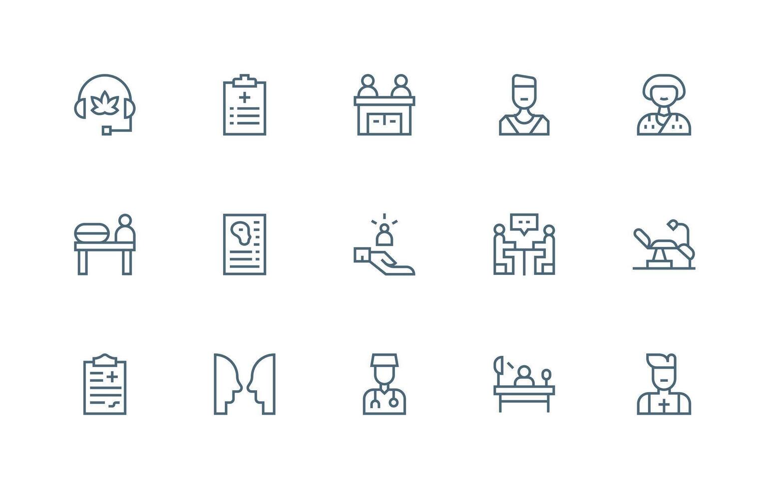 15 Regular Line Style Icons from Consultation Collection Scalable Icons for All Themes vector