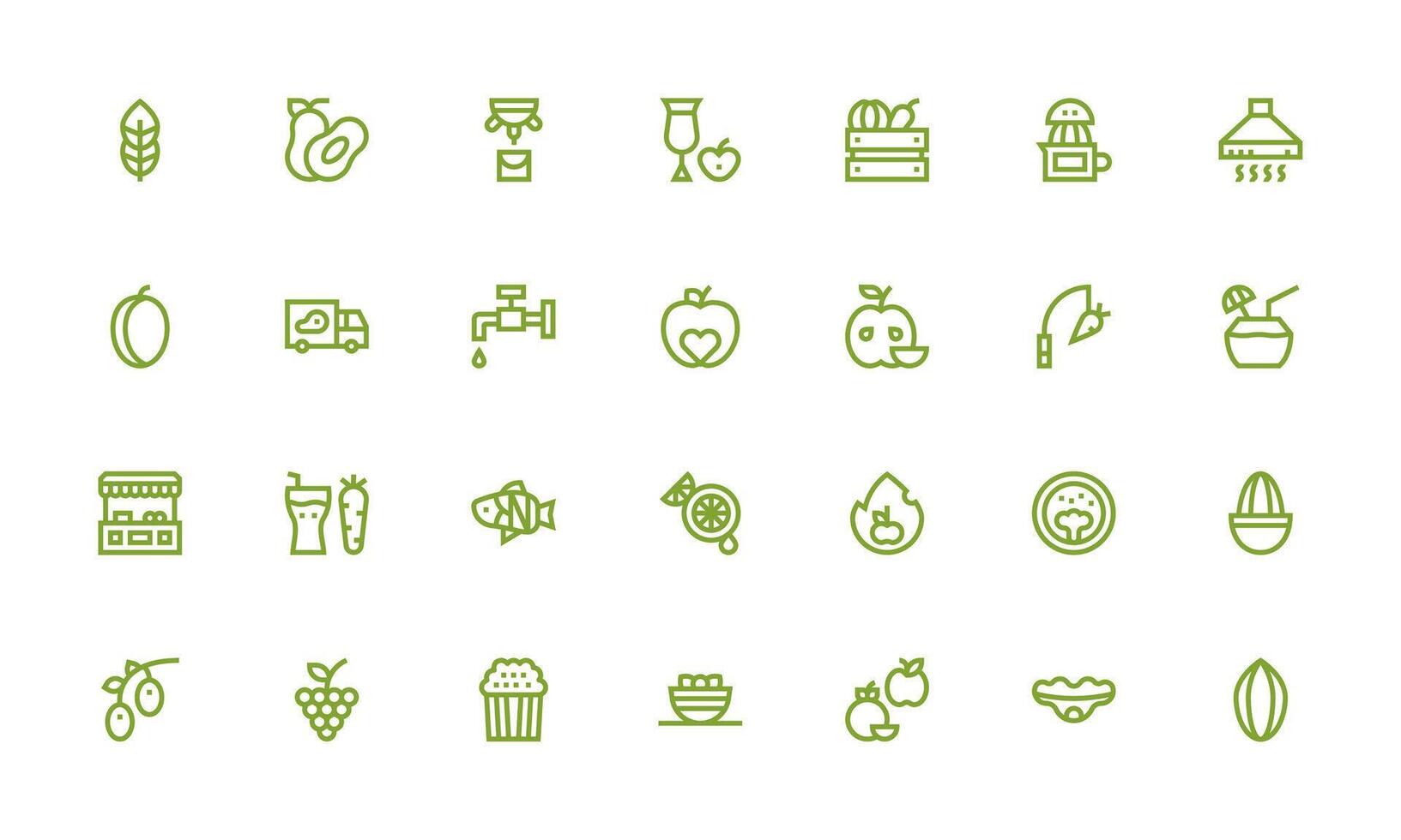 Fresh Set with 28 Bold Line Icons UI and UX Focused Icon Collection vector
