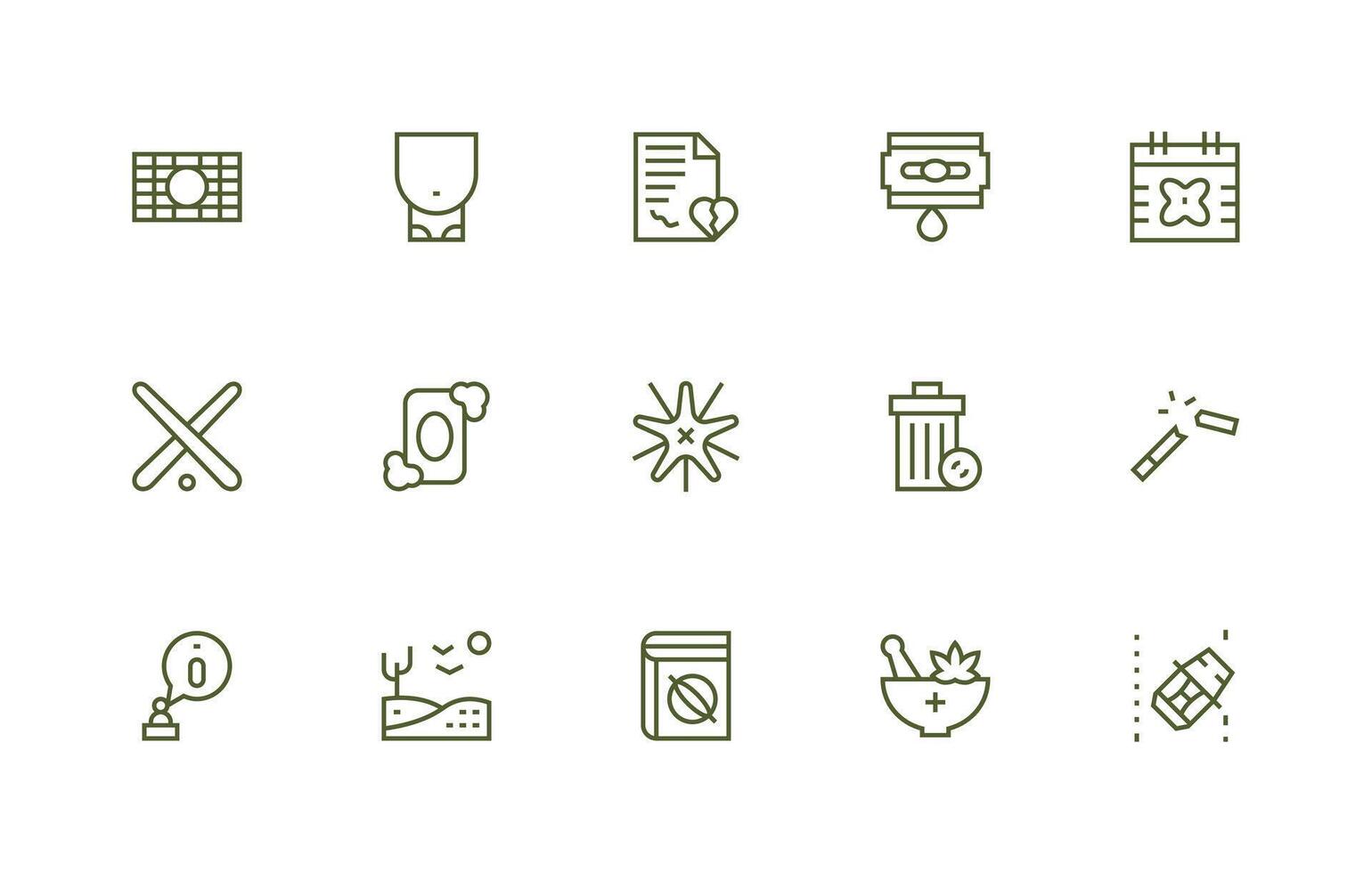 15 Regular Line Style Icons from Void Collection Customizable Icon Series for Mobile Screens vector