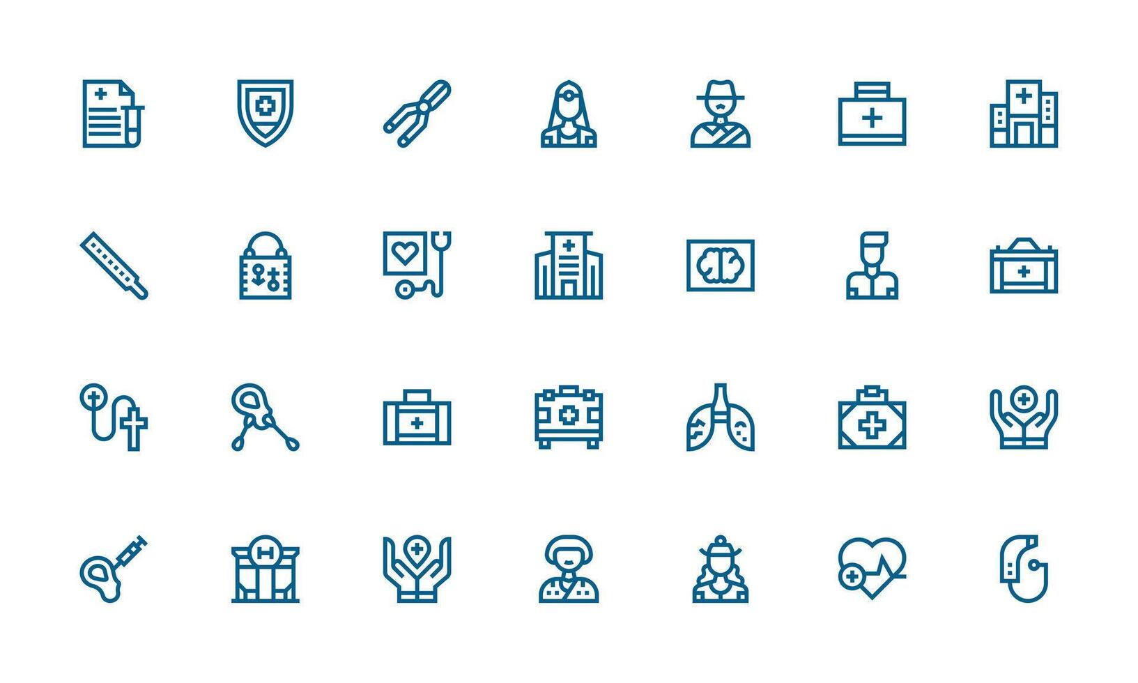Bold Line Icons from Doctor Set with 28 Vectors Interface Icon Collection for Daily Projects