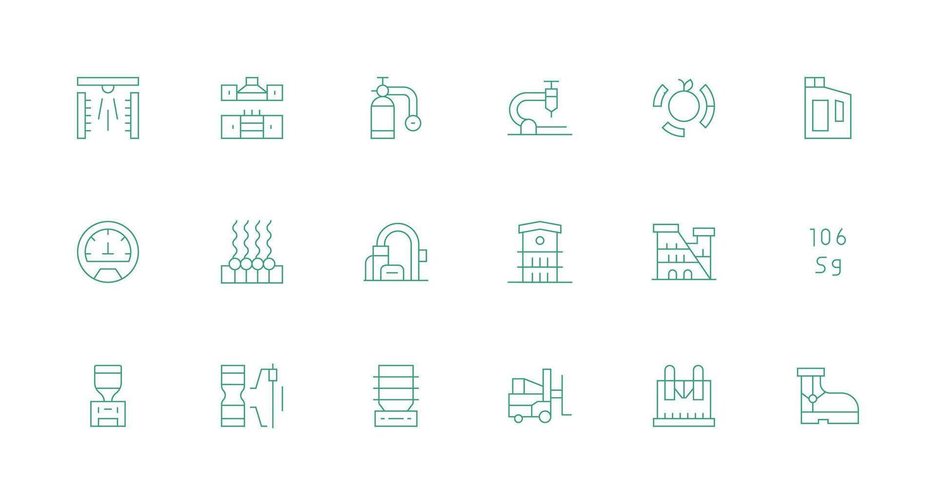 Minimal Line Icons from Manufacturing Set with 18 Vectors Layout Icon Collection