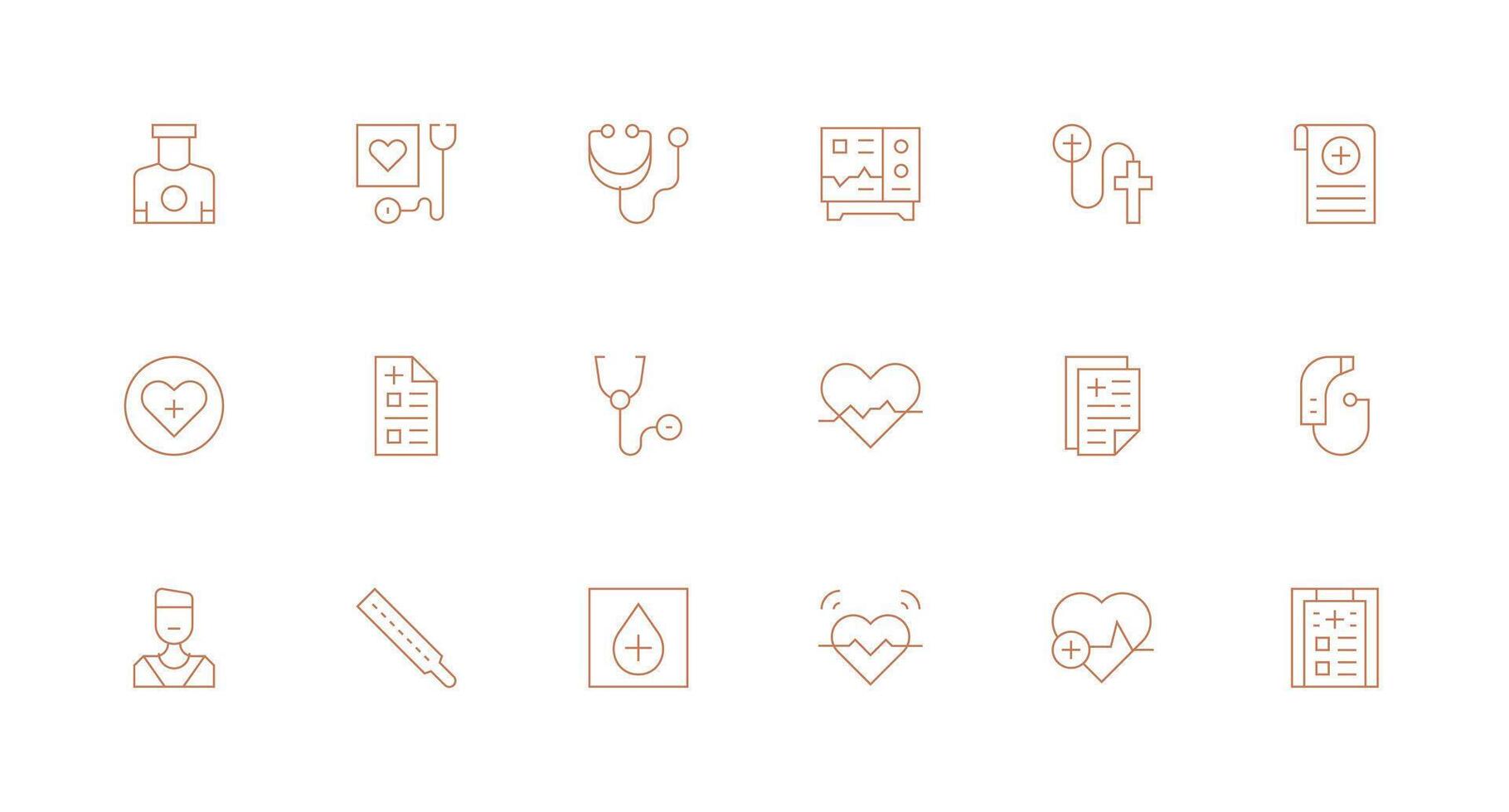 mínimo línea íconos desde vital conjunto con 18 vectores escalable íconos para multiplataforma interfaces