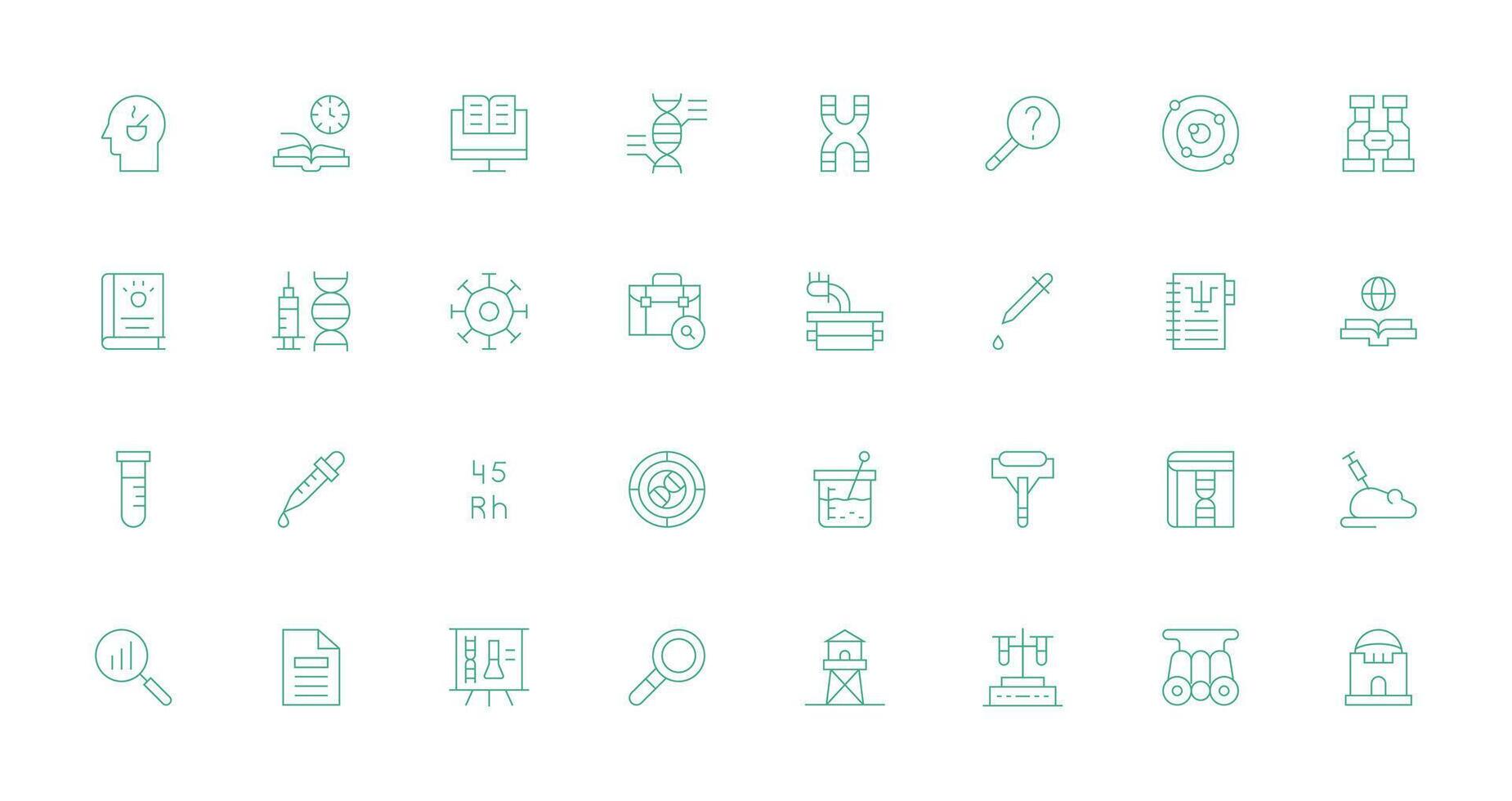Research including 32 Thin Line Illustrations Scalable Icons for Cross-Platform Interfaces vector
