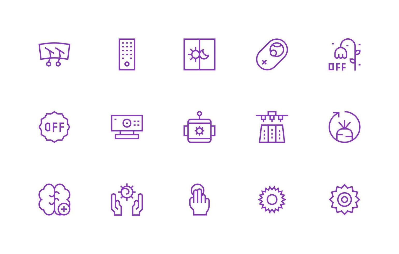 15 Regular Line Style Icons from Function Collection App Icon Pack vector