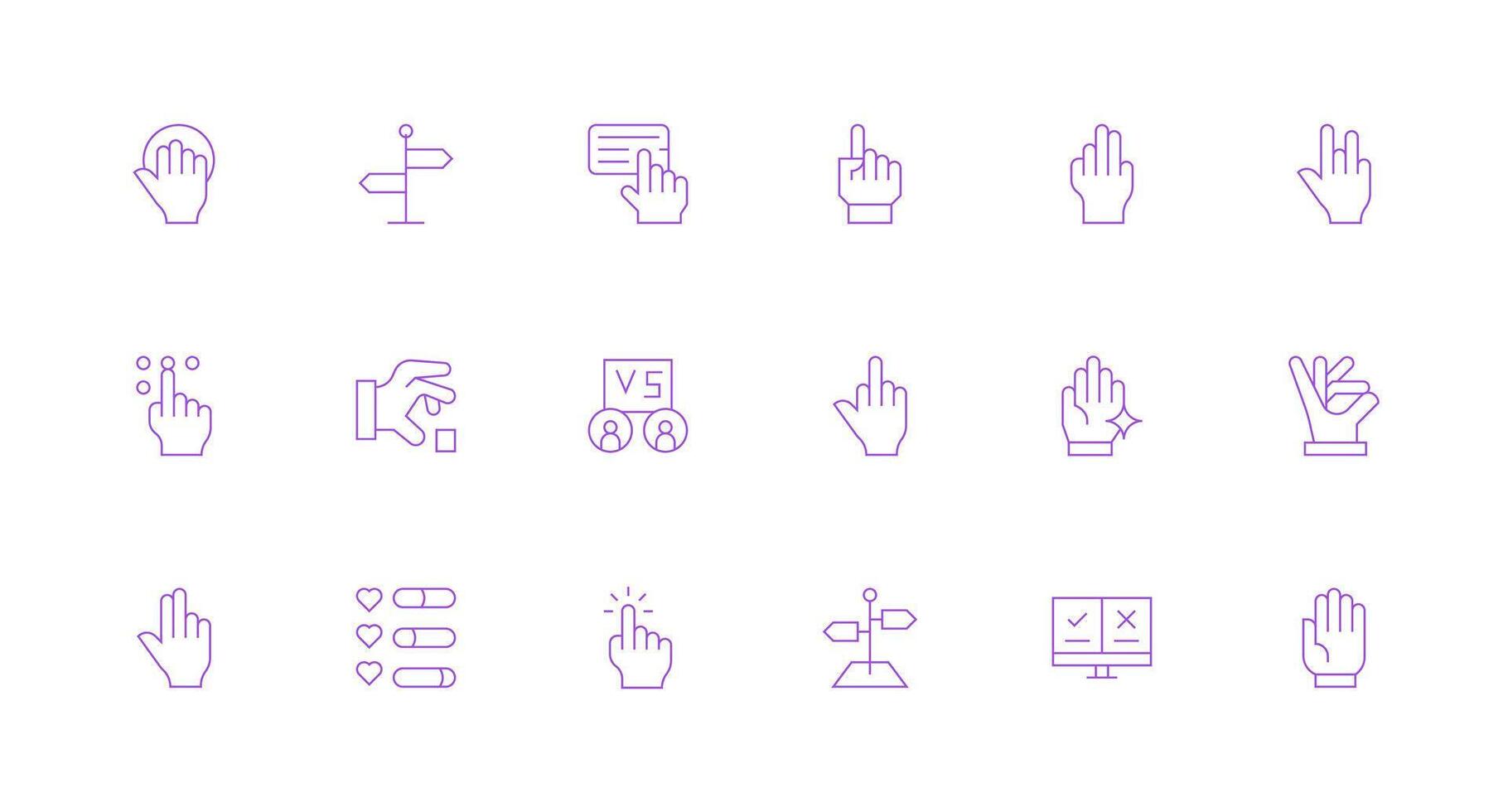 Minimal Line Style Choose Icons with 18 Vectors Versatile Icon Collection for Designers