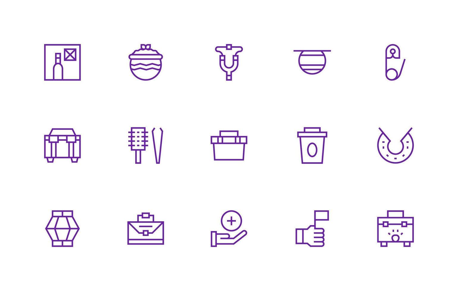 15 Regular Line Vectors for Hold Theme Neutral Style Icons for Any Project