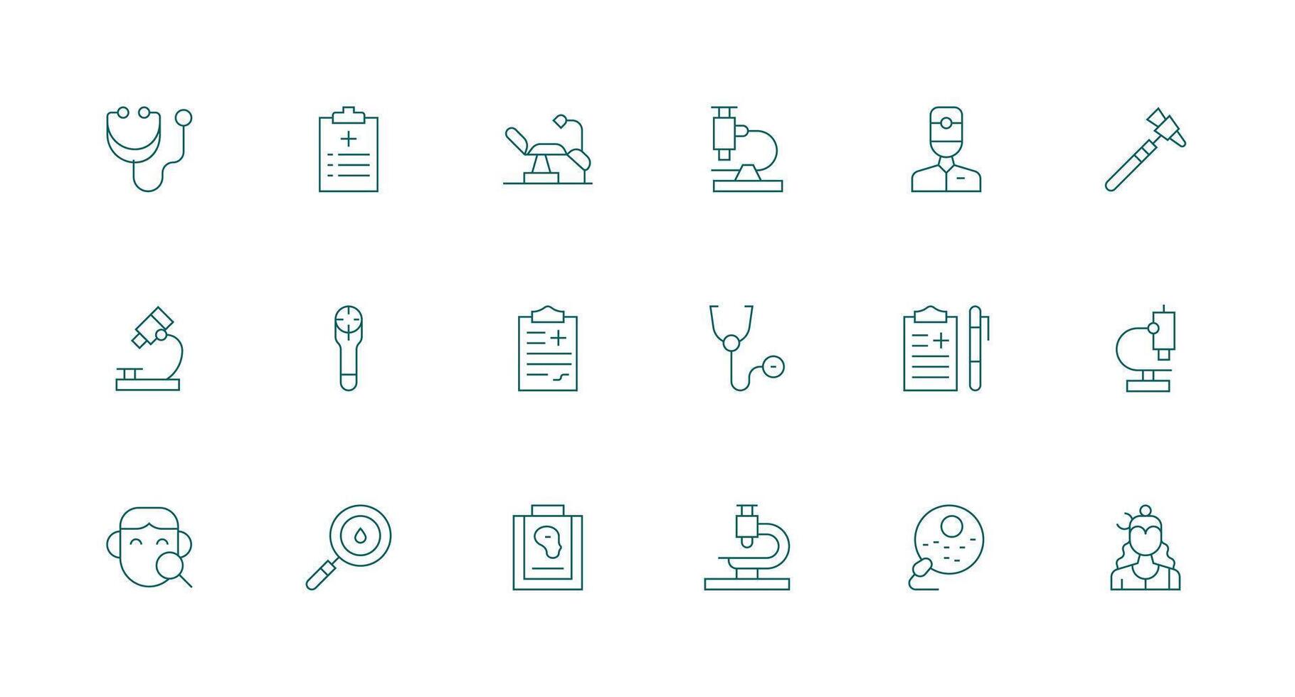 Examination featuring 18 Icons in Minimal Line Design Essential Icons for Rapid UI Building vector