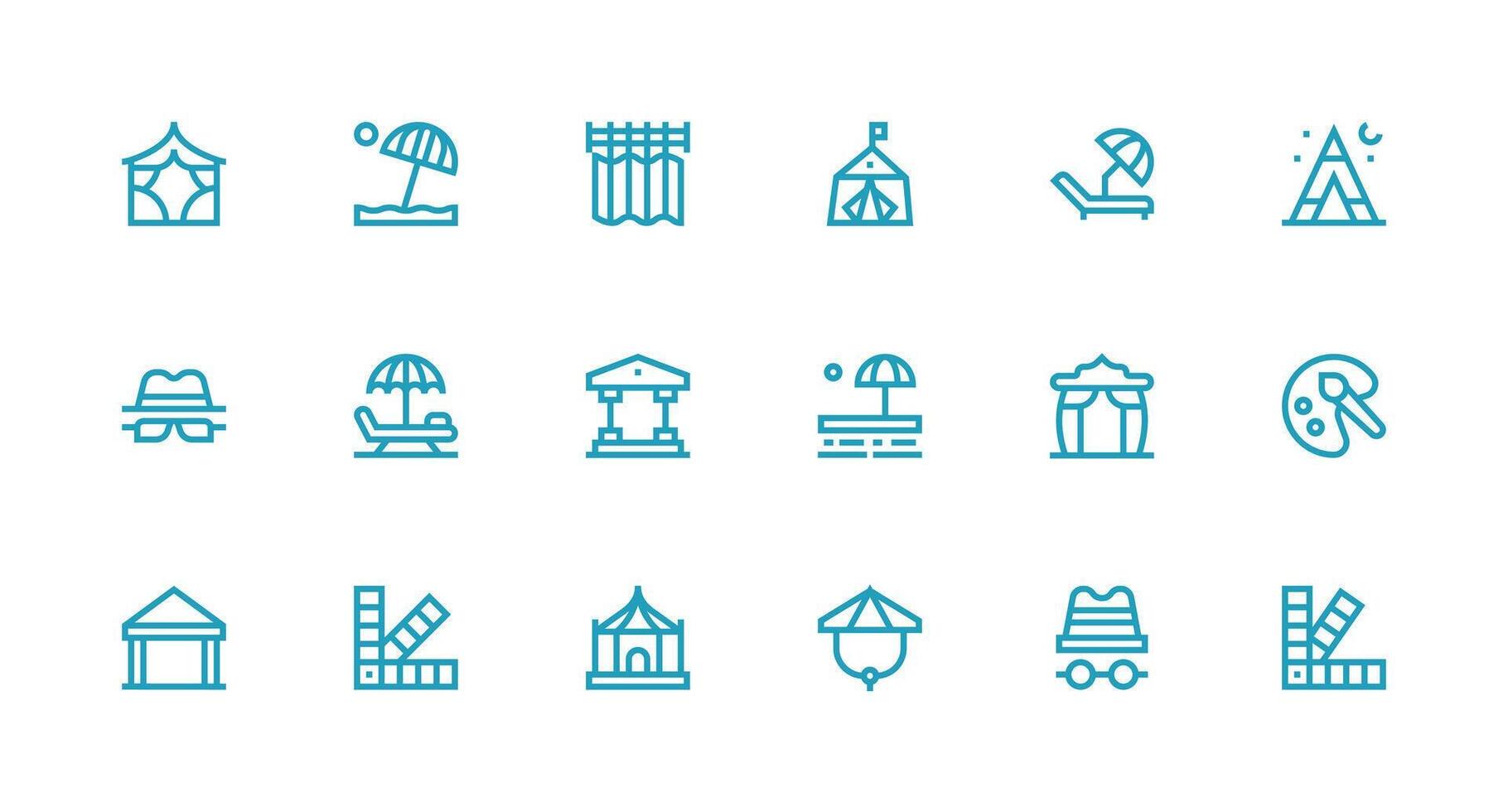 Strong Stroke Line Icons from Shade Set with 18 Vectors Interface Icons for Daily Use