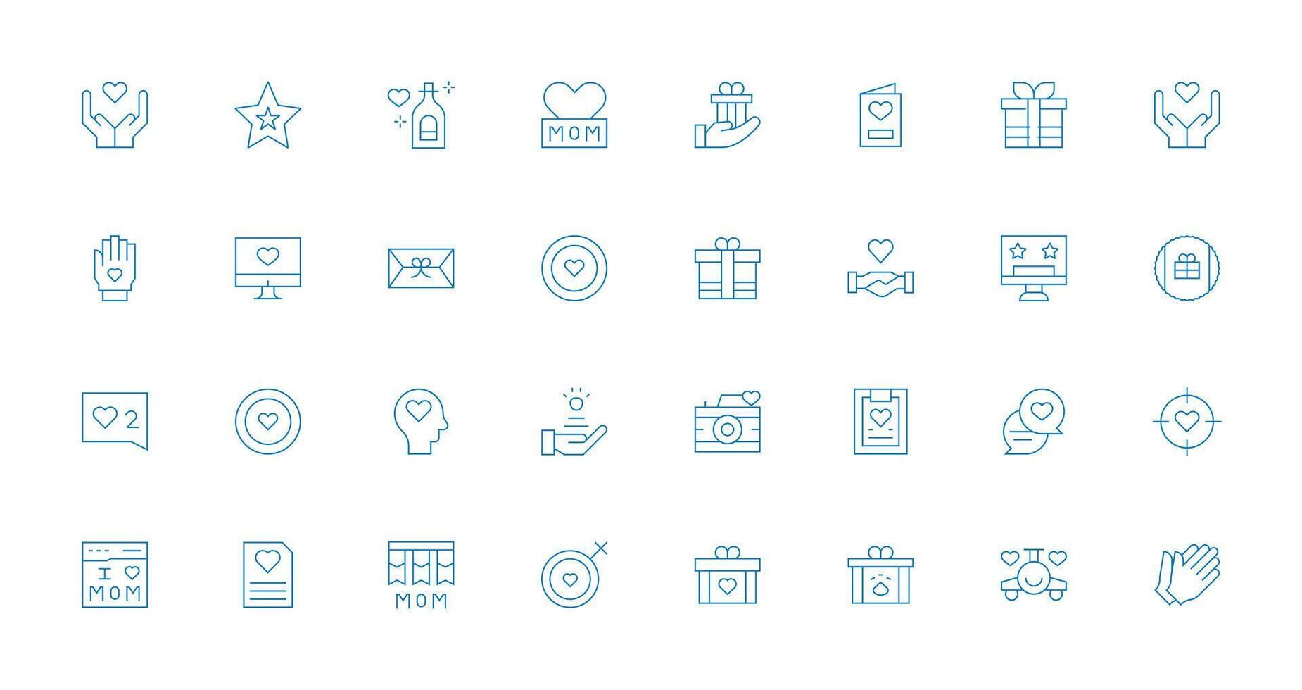 32 Thin Line Icons for Appreciation Graphics Digital Product Icons for Fast Delivery vector