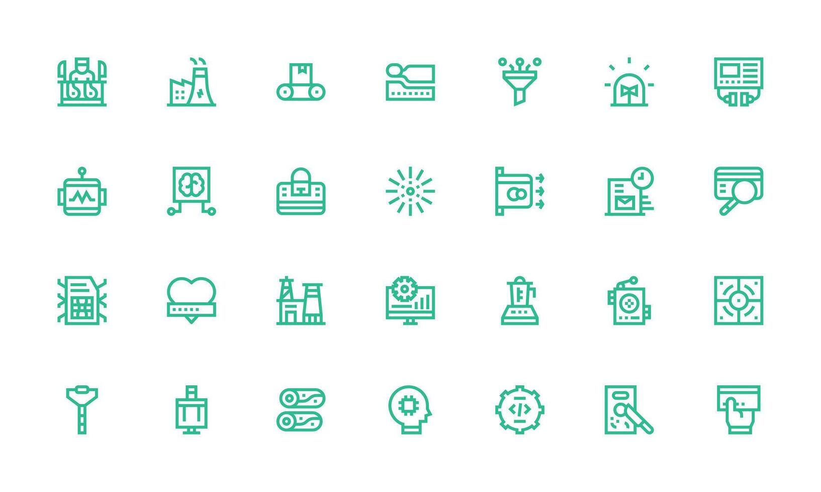 Processing featuring 28 Icons in Bold Line Design Pixel Perfect Icon Set vector