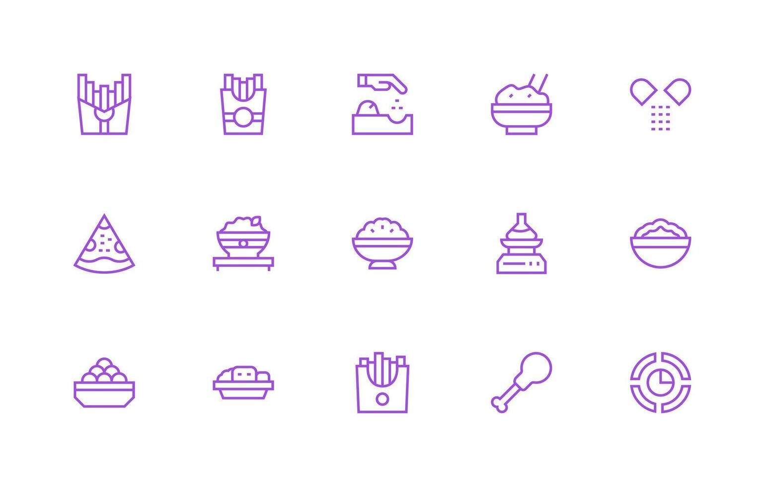 parte presentando 15 íconos en regular línea diseño reutilizable icono conjunto vector