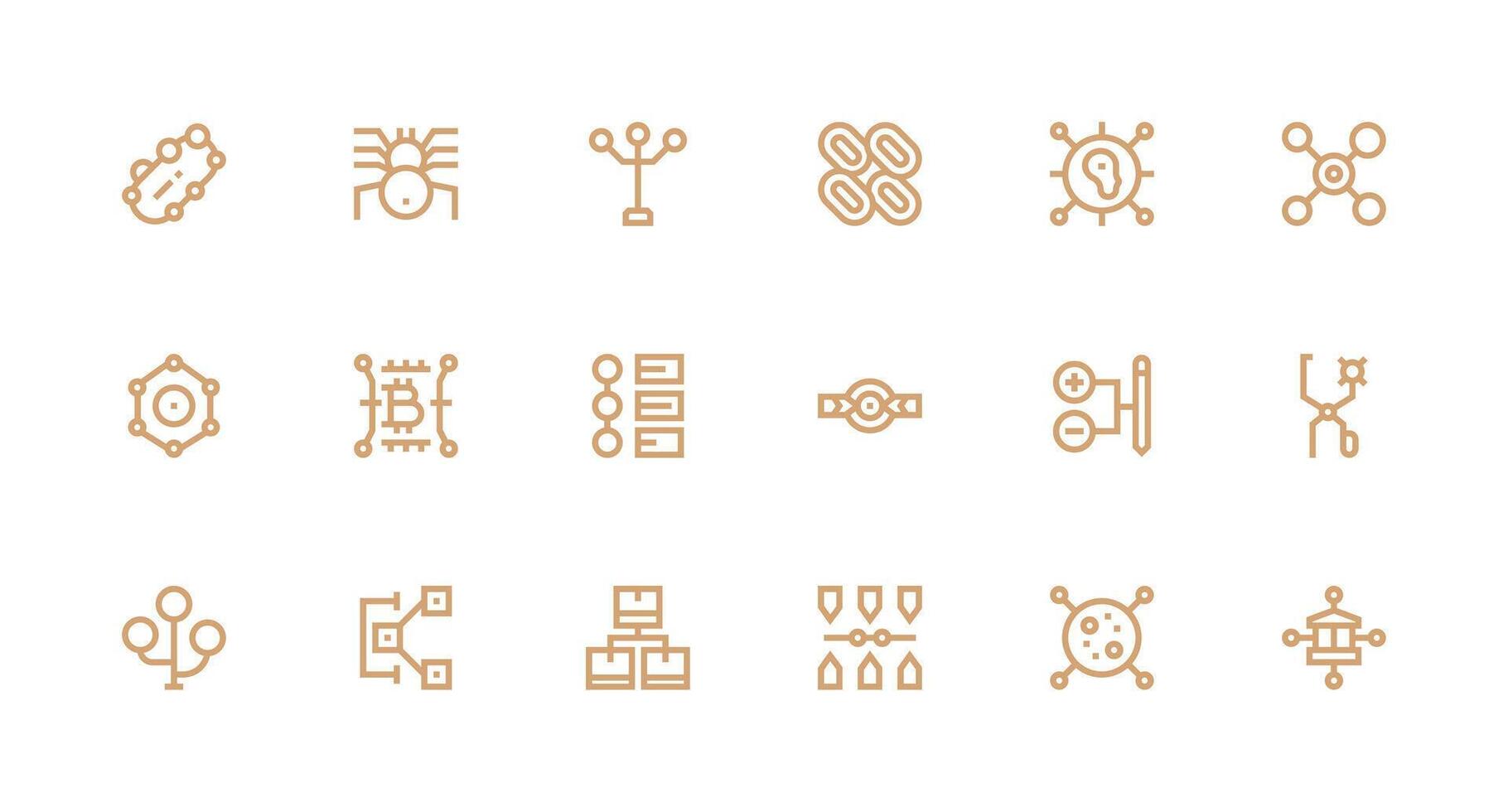 18 Strong Stroke Line Vectors for Node Theme Display Icon Pack