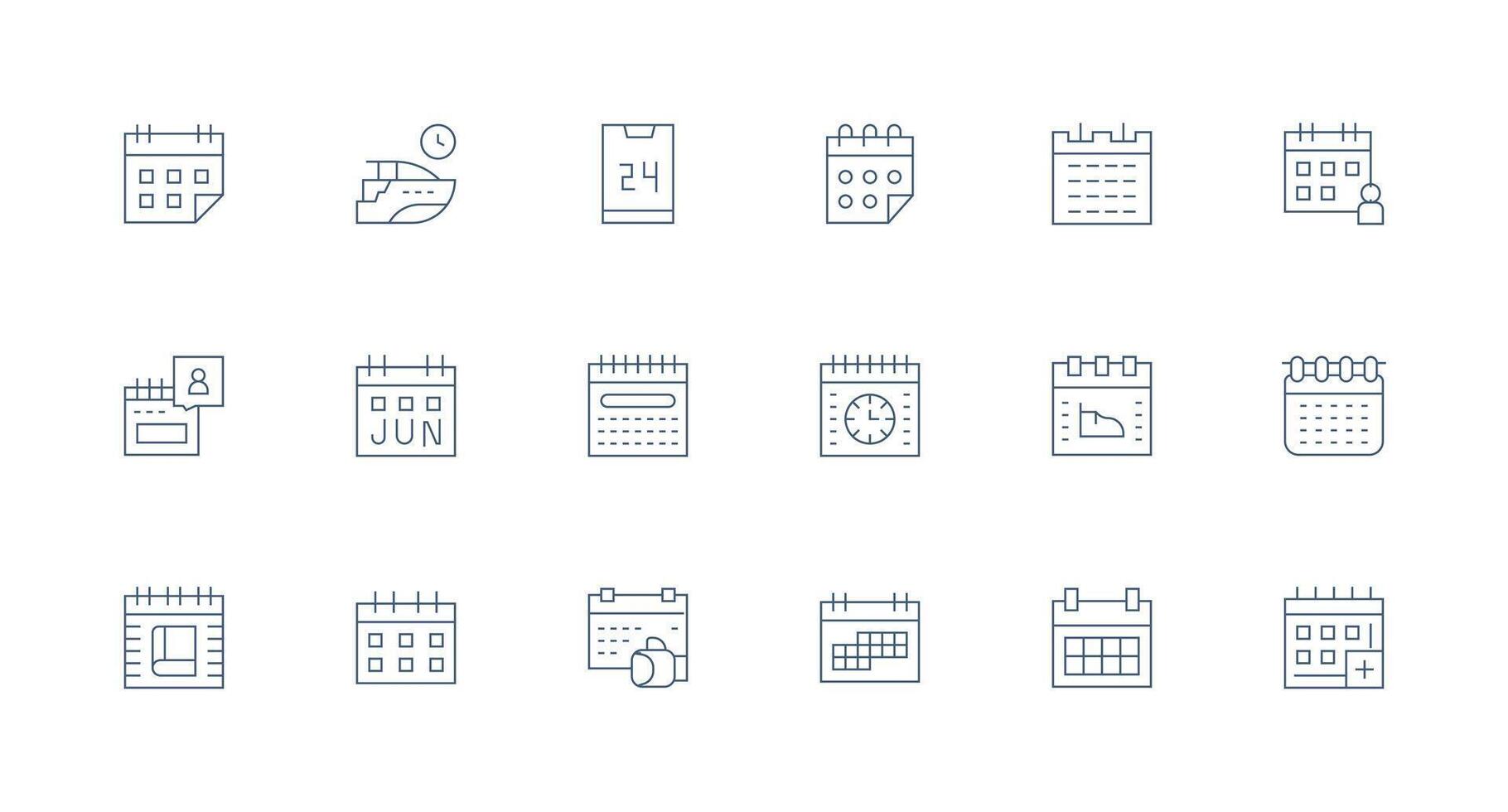 Minimal Line Icons from Booking Set with 18 Vectors High-Resolution Icons for Any Platform