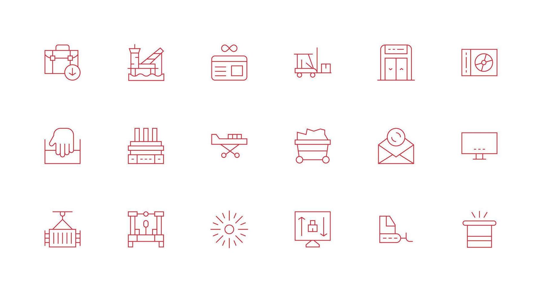 Minimal Line Style Loading Icons with 18 Vectors Interface Icons for Daily Use