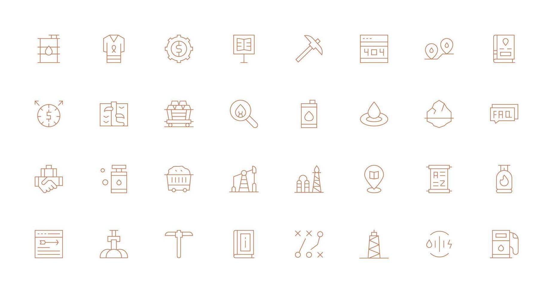 Resource Visual Pack containing 32 Thin Line Icons Lightweight Icon Series for Fast Prototypes vector
