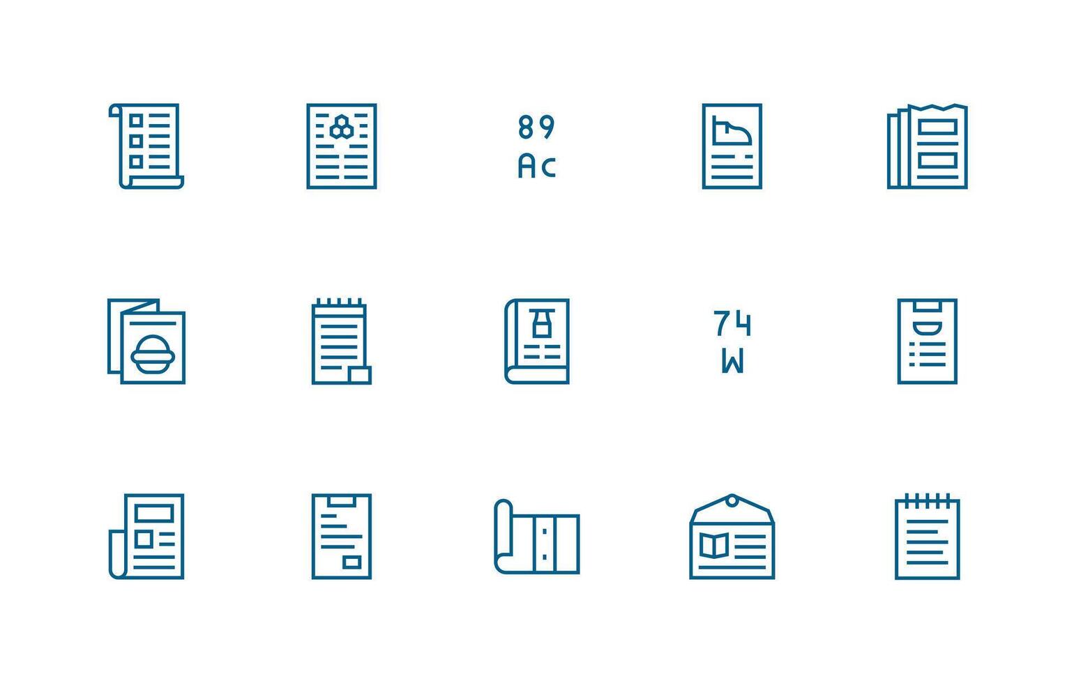 Specifications Visual Pack containing 15 Regular Line Icons Interface Icons for Daily Use vector