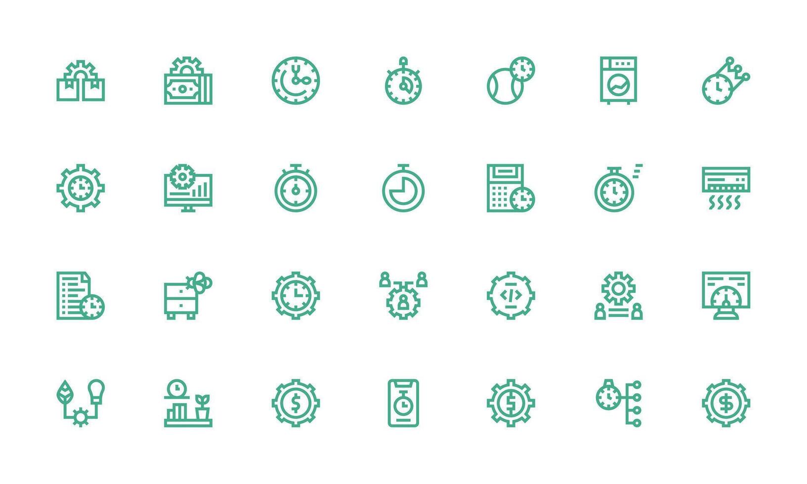 28 Bold Line Style Icons from Efficiency Collection Functional Icon Series vector