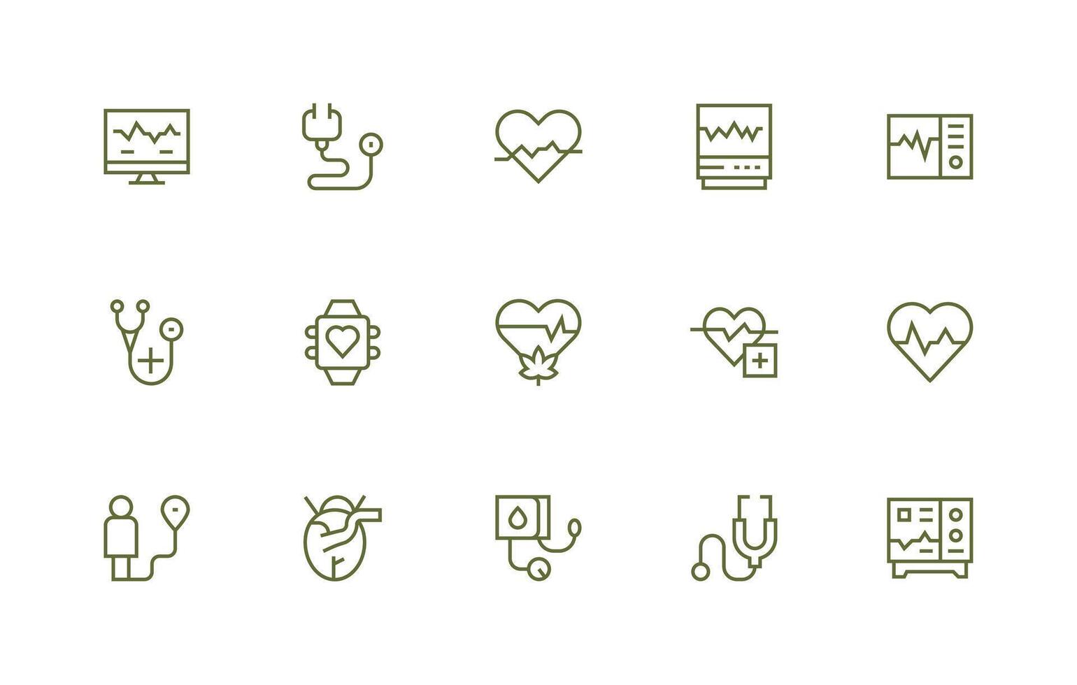 regular línea íconos desde legumbres conjunto con 15 vectores sensible icono conjunto para flexible diseños