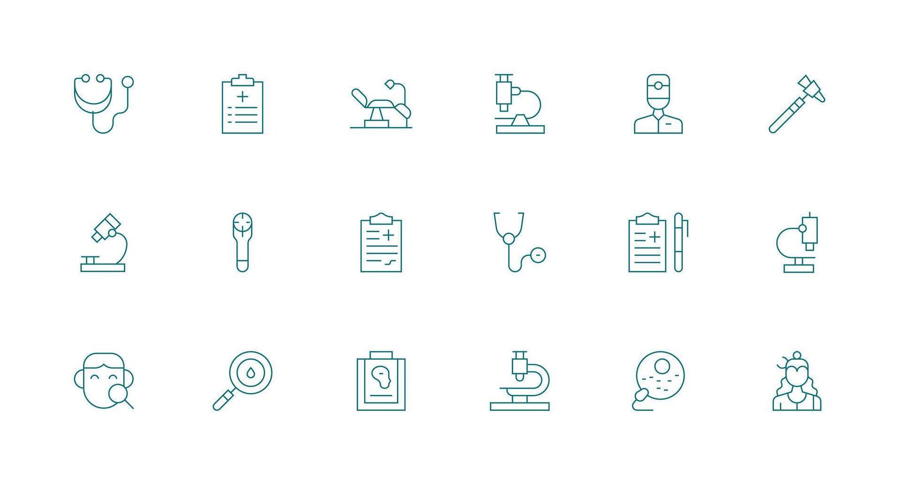 18 Minimal Line Style Icons from Examination Collection Icon Set for Web vector
